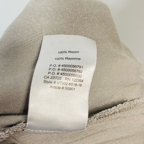 ARITZIA Talula Los Feliz Pull On Drawstring Joggers Pants XS Pleated Taupe Gray - Picture 10 of 14